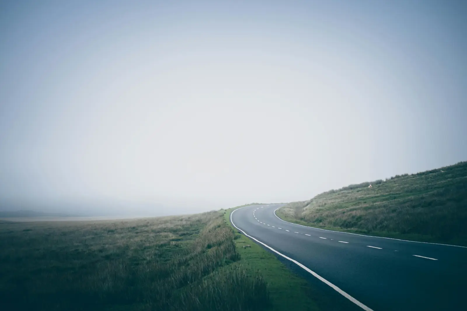 Open road ahead, no traffic